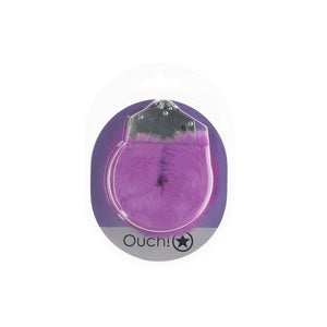 OUCH! purple heavy-duty fluffy handcuffs – image 2