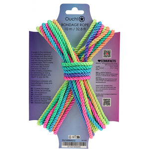 OUCH! 10 m multicolour bondage rope – image 5