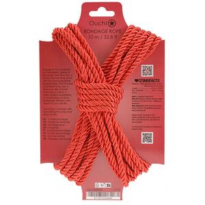 OUCH! 10 m red bondage rope – image 2