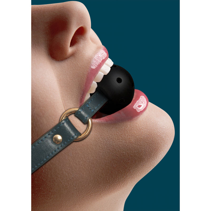 OUCH! Halo - Breathable Green Ball Gag for Comfortable Play and Restraint