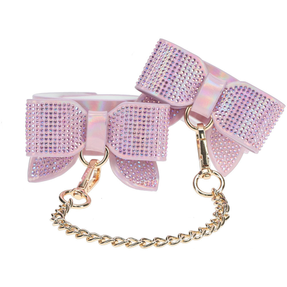 OUCH! Paris Collection - Body-Safe Pink Leg Restraints for Sensual Play