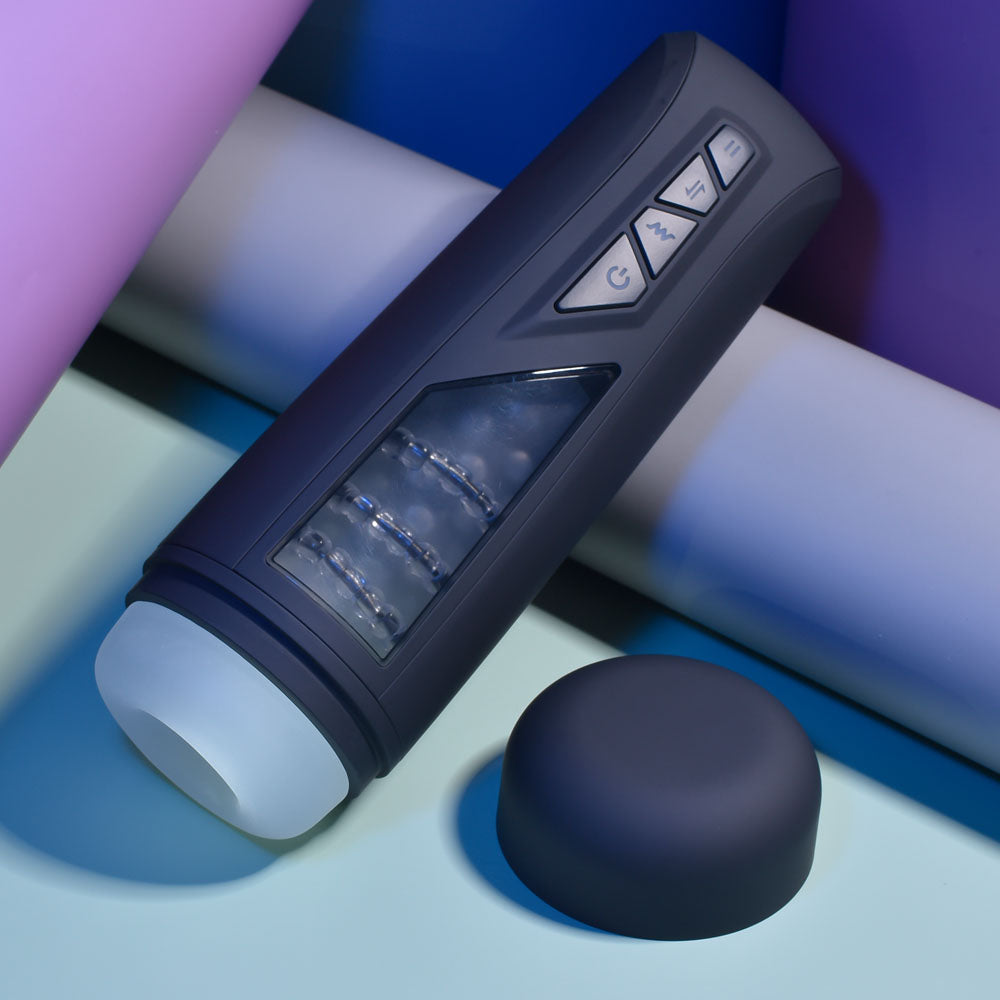 Playboy Pleasure USB Rechargeable Vibrating Stroker – Pursuit of Pleasure (Body-Safe, Gender-Neutral Design)