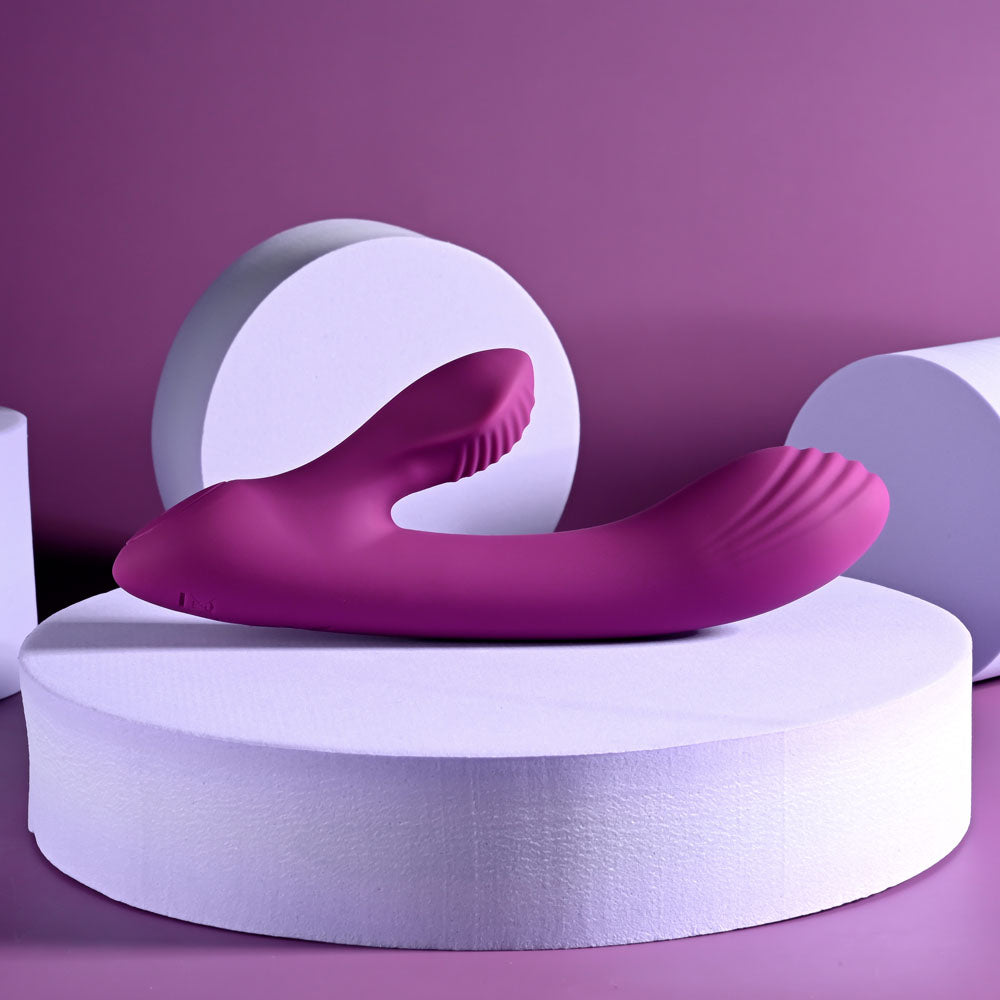 Playboy Pleasure BITTY BUNNY - USB Rechargeable Purple Rabbit Vibrator (14.7 cm, Body-Safe Silicone)