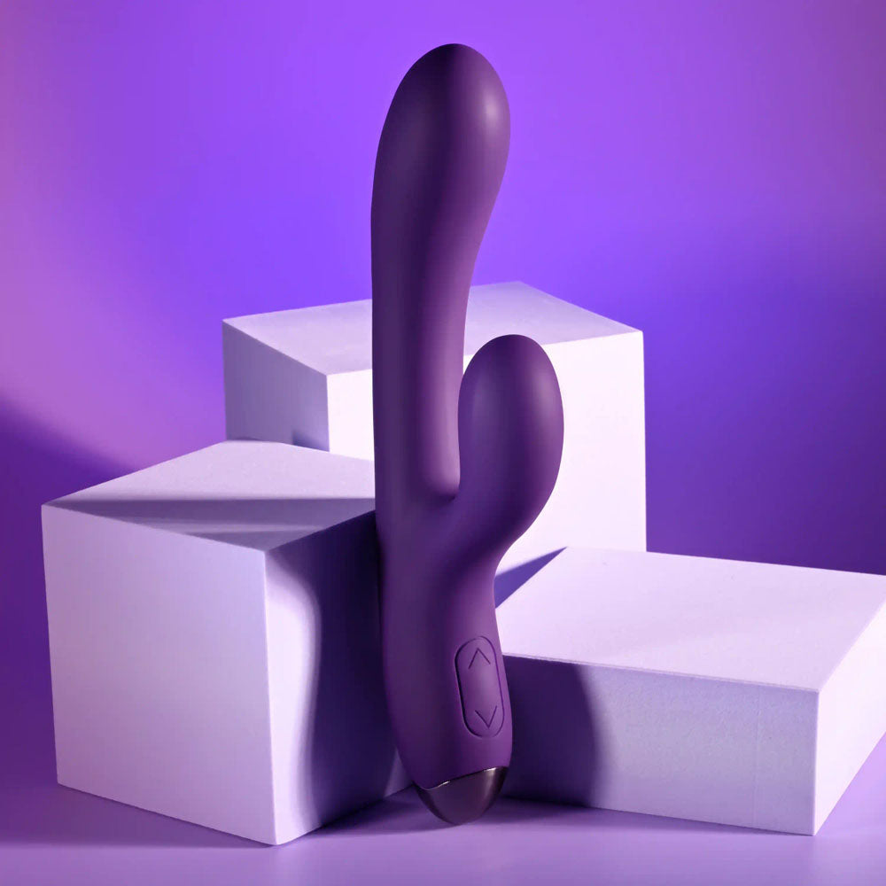 Playboy Pleasure NEW CRUSH - 20.6 cm USB Rechargeable Rabbit Vibrator in Vibrant Purple