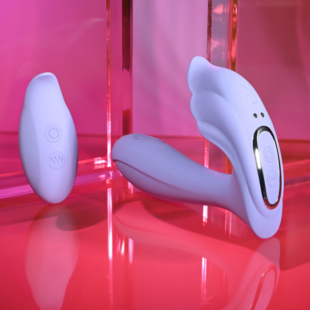 Playboy Pleasure LILAC FANTASY - USB Rechargeable Tapping G-Spot Vibrator with Remote