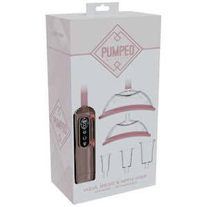 PUMPED rose gold vulva breast and nipple pump set – image 3