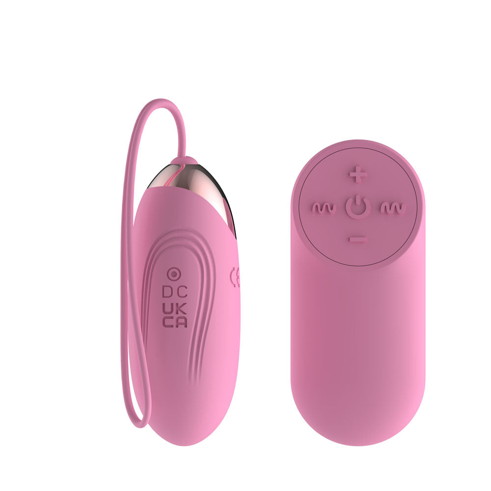 Passion Play Vibrating Egg – Rechargeable, Body-Safe Silicone – Pink – Small