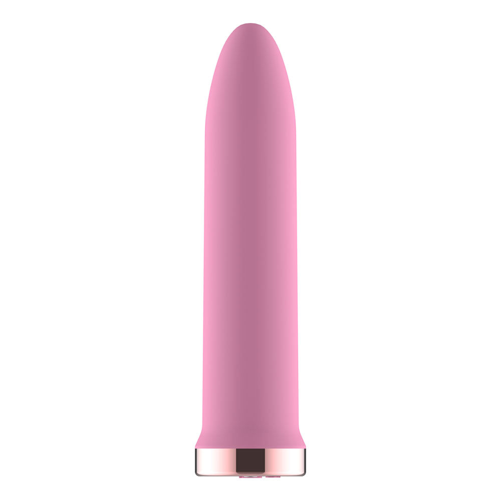Passion Play Bullet – Rechargeable, Body-Safe Silicone – Pink – 9.8 cm