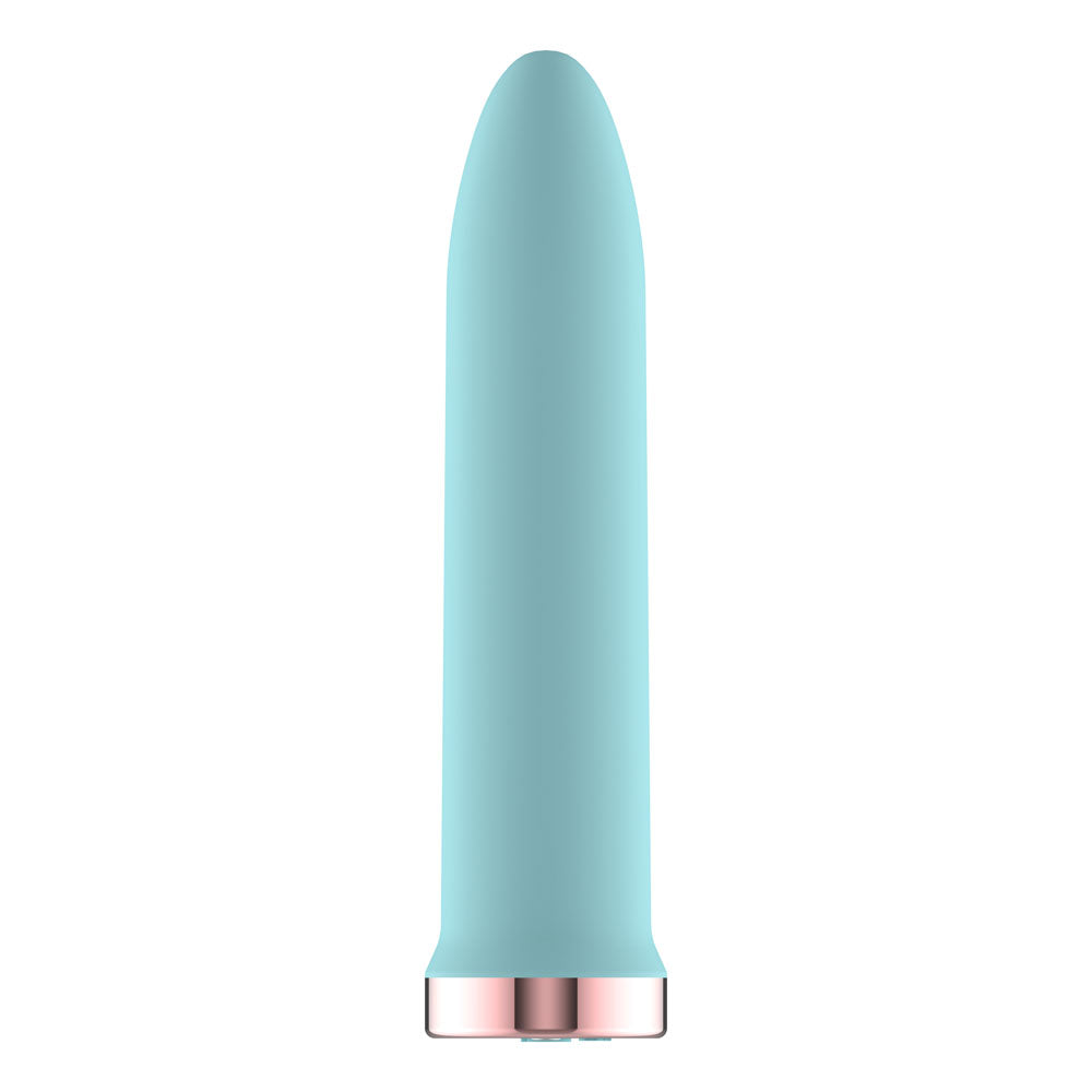 Passion Play Bullet – Rechargeable, Body-Safe Silicone – Blue – 9.8 cm