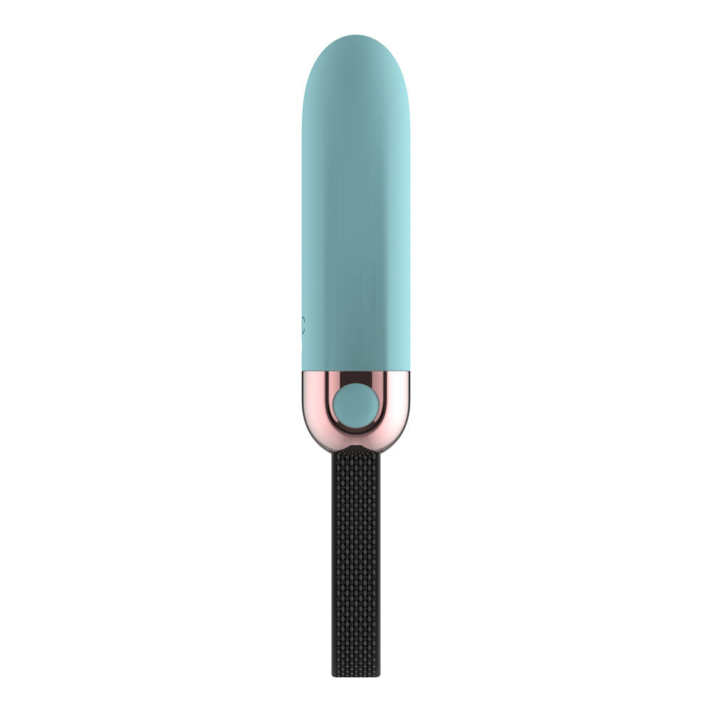Passion Play Bullet – USB Rechargeable, Body-Safe Silicone – Blue – 8.5 cm