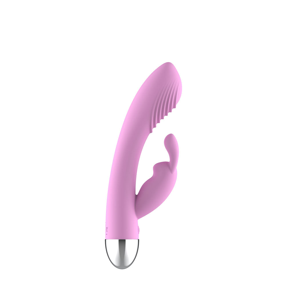 Passion Play Vibrator – Rechargeable, Body-Safe Silicone – Pink – 18.6 cm
