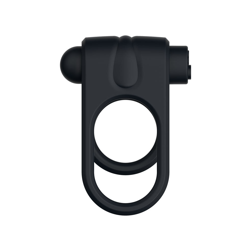 Passion Play Cock Ring – Rechargeable, Body-Safe Silicone – Black