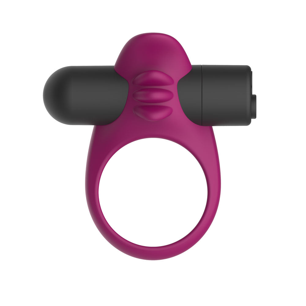 Passion Play Cock Ring – Rechargeable, Body-Safe Silicone – Purple