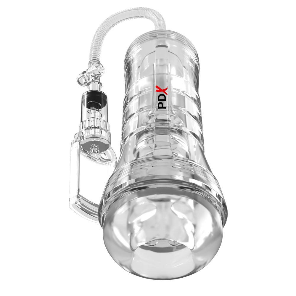 PDX Elite Masturbator – Suction Pump – Clear – XXL