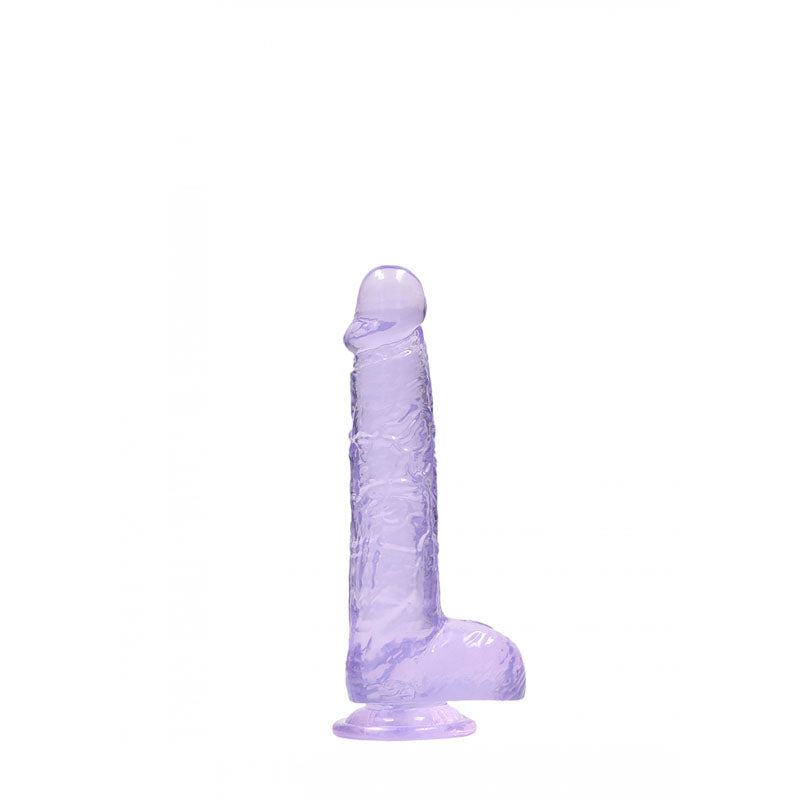 REALROCK DONG – Realistic Design – Body-Safe Silicone – Purple – 15.2 cm