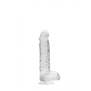 REALROCK crystal clear clear 6 inch dildo with balls – image 6