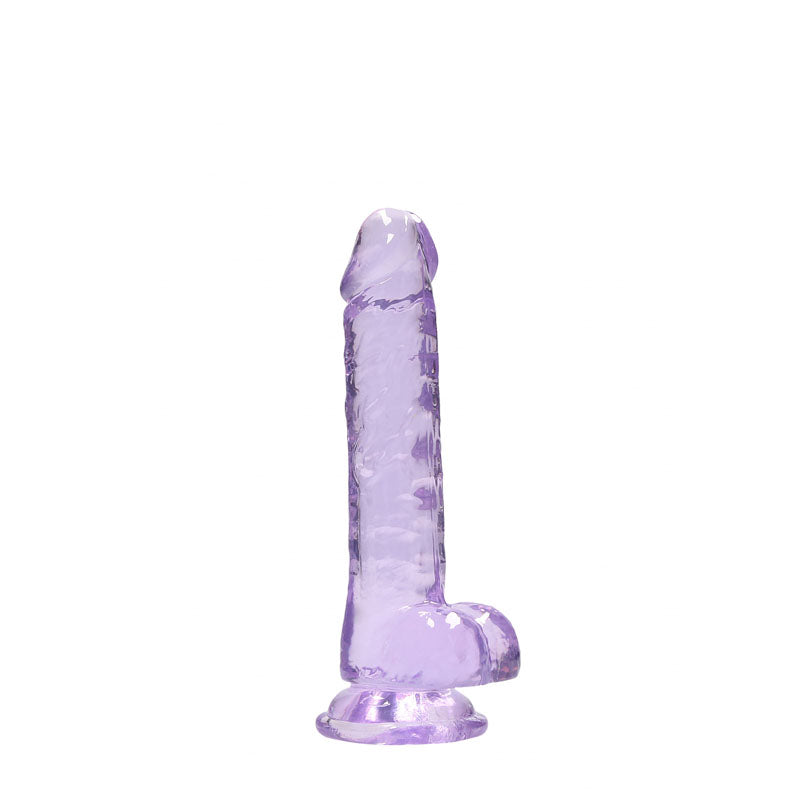 REALROCK DONG – Realistic – Body-Safe Silicone – Purple – 17.8 cm