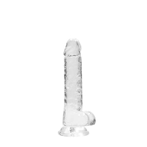 REALROCK crystal clear clear 7 inch dildo with balls – image 2