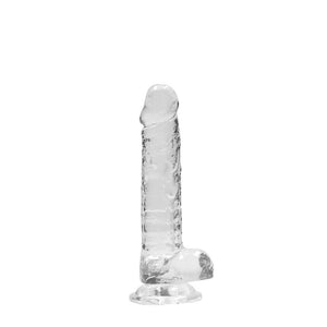 REALROCK crystal clear clear 7 inch dildo with balls – image 6