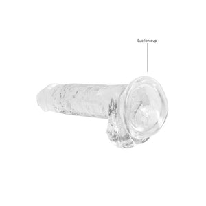 REALROCK crystal clear clear 7 inch dildo with balls – image 7
