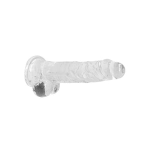 REALROCK crystal clear clear 8 inch dildo with balls – image 5