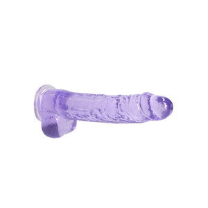 REALROCK crystal clear purple 9 inch dildo with balls – image 5