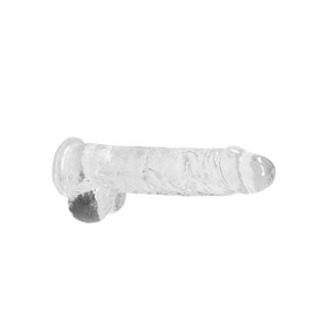REALROCK crystal clear clear 9 inch dildo with balls – image 5