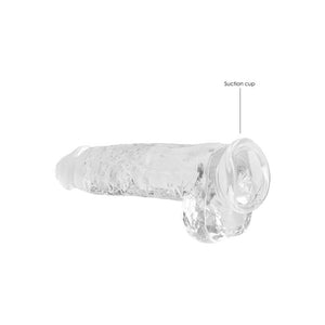 REALROCK crystal clear clear 9 inch dildo with balls – image 7
