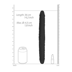 REALROCK Skin black 36 cm double-ended dildo – image 8