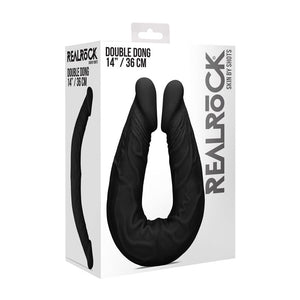 REALROCK Skin black 36 cm double-ended dildo – image 9