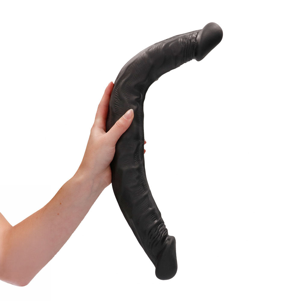 REALROCK Dongs – Body-Safe Silicone – Black – 46 cm