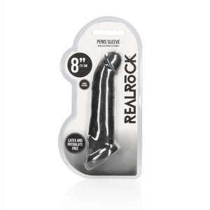 REALROCK black 8 inch penis extender sleeve – image 9