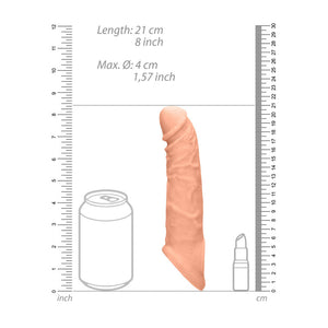 REALROCK flesh 8 inch penis extender sleeve – image 9