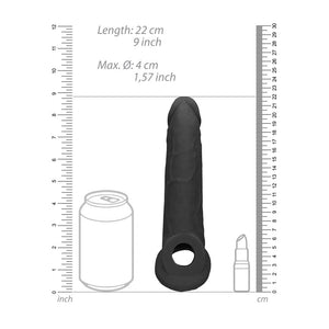 REALROCK black 9 inch penis extender sleeve – image 8