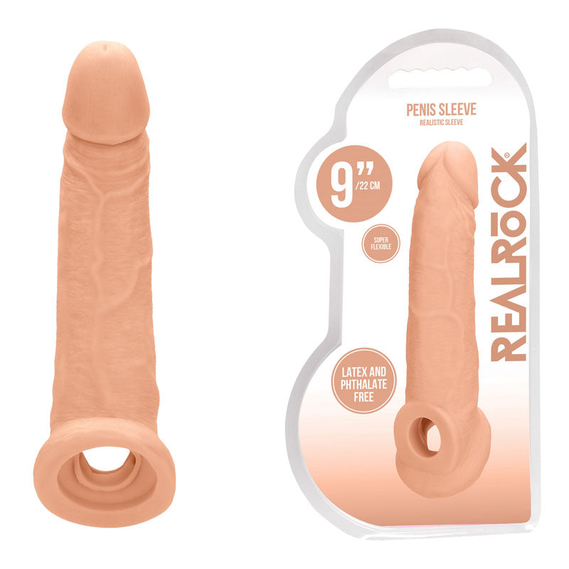 REALROCK flesh 9 inch penis extender sleeve