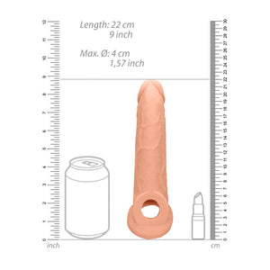 REALROCK flesh 9 inch penis extender sleeve – image 9