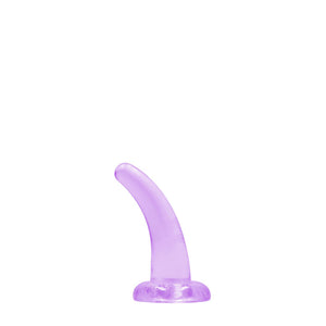 REALROCK crystal clear purple curved pegging dildo – image 3