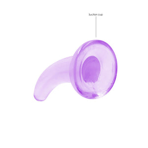 REALROCK crystal clear purple curved pegging dildo – image 4