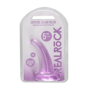 REALROCK crystal clear purple curved pegging dildo – image 6