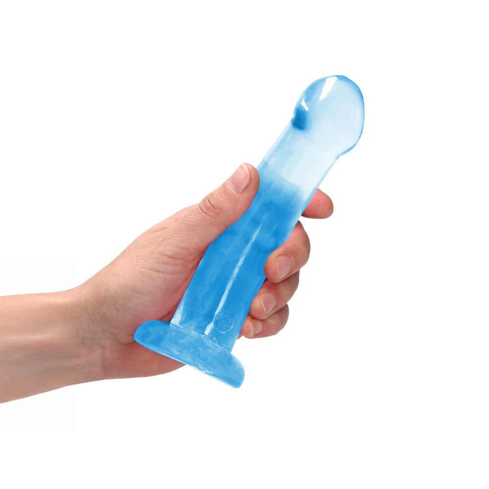 REALROCK Dongs – Non-Realistic, Suction Cup – Blue – 17 cm