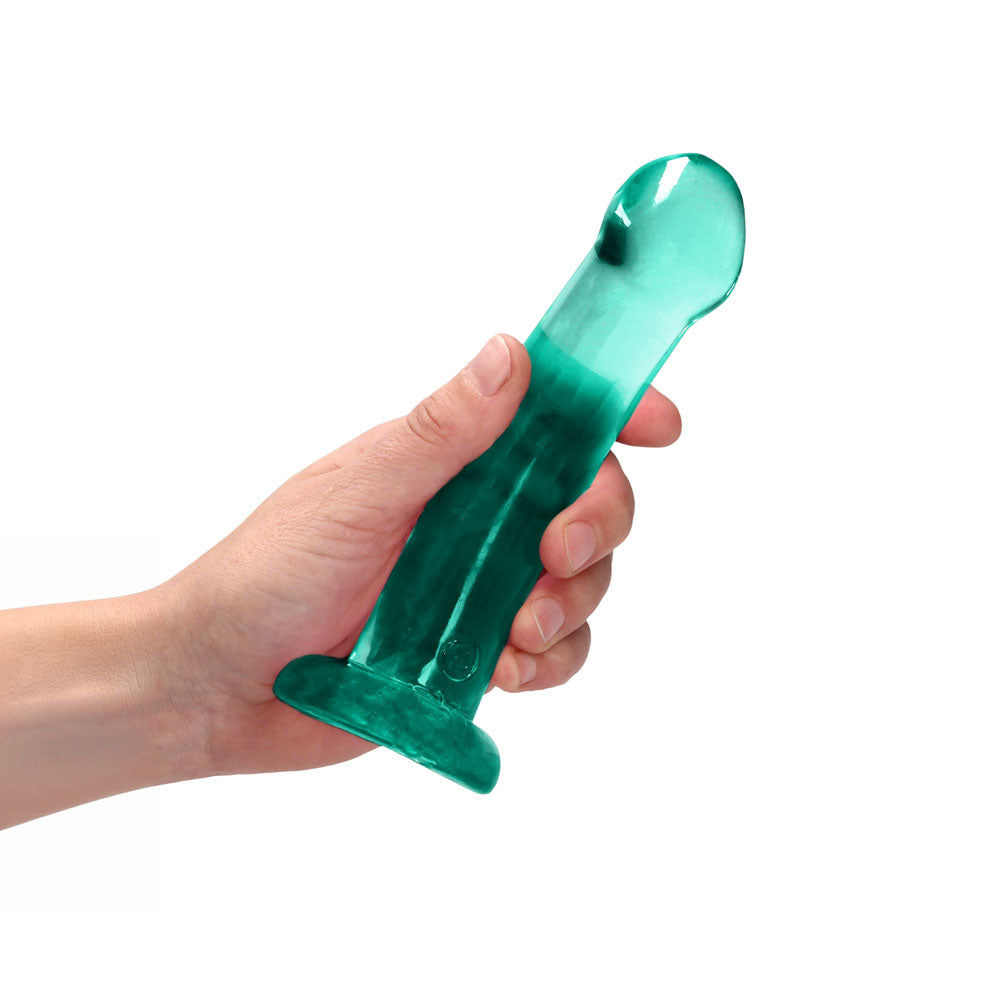 REALROCK DONG – Suction Cup – Turquoise – 17 cm