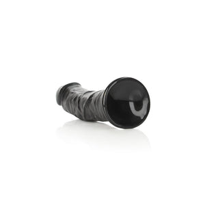 REALROCK 23 cm curved realistic suction cup dildo in black – image 6