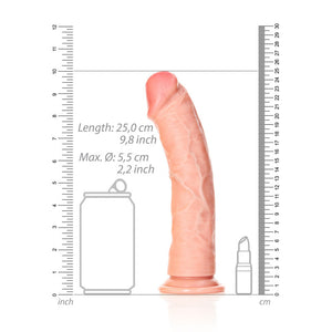 REALROCK 23 cm curved realistic suction cup dildo in flesh – image 8