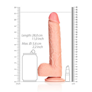 REALROCK flesh 25.5 cm straight dildo with balls – image 8