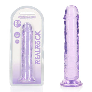 REALROCK crystal clear purple 20 cm dildo