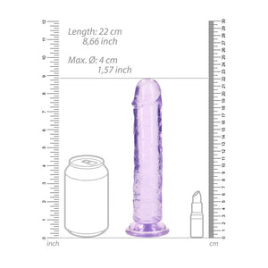 REALROCK crystal clear purple 20 cm dildo – image 7