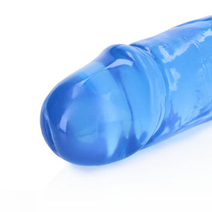 REALROCK crystal clear blue 34 cm double dildo – image 4