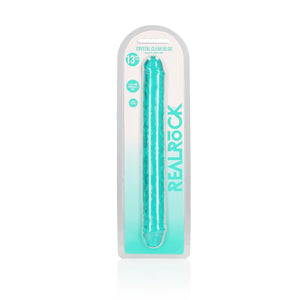 REALROCK crystal clear turquoise 34 cm double dildo – image 6