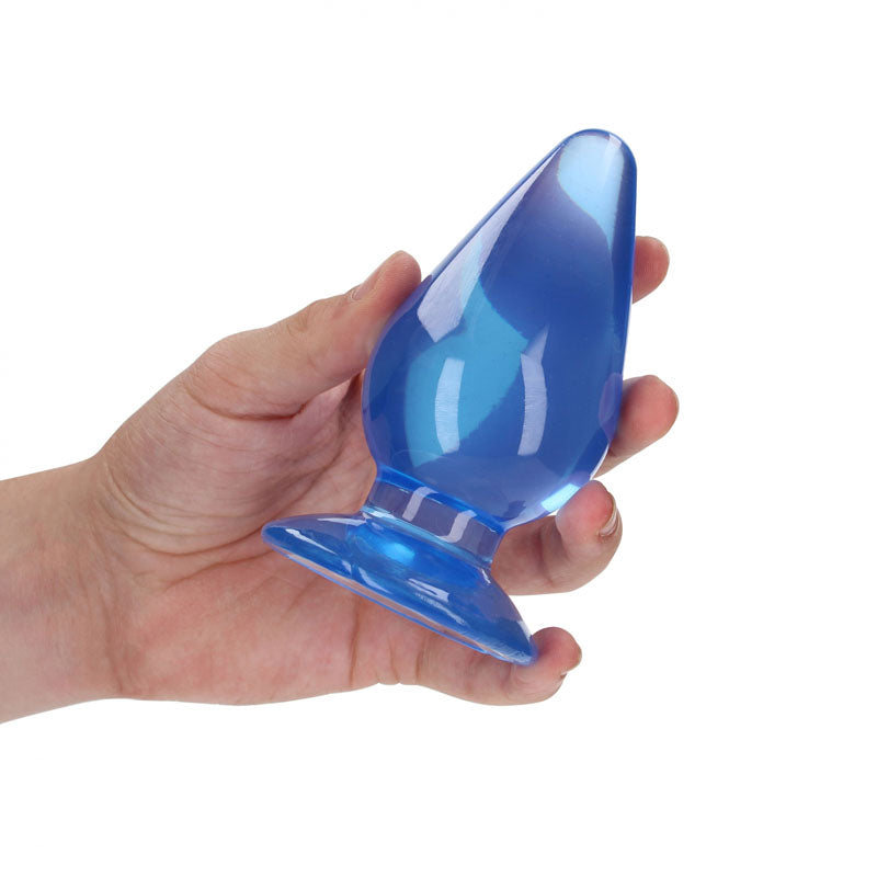 REALROCK Anal Plug – Body-Safe Silicone – Blue – 11.5 cm