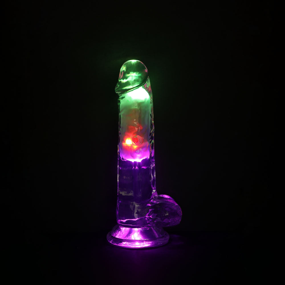 REALROCK Dong – Wireless, Rechargeable – Clear – 19.5 cm